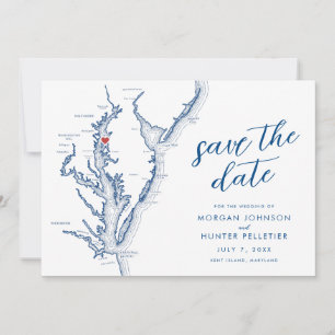 Reserve A Data Mapa de Casamento da Ilha Kent Maryland