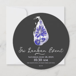 Reserve A Data Mapa do Sri Lanka em estilo de grafite