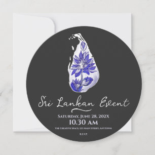 Reserve A Data Mapa do Sri Lanka em estilo de grafite