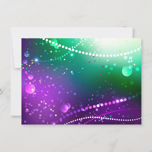 Reserve A Data Mardi Gras Festivo Purple Background (Frente)