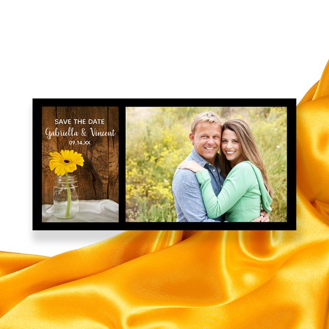 Reserve A Data Margarida Amarela no Casamento Mason Jar Salve a D (Criador carregado)