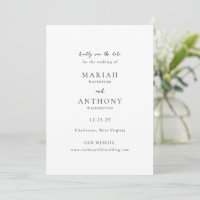 Mariah Minimal Elegant Wedding
