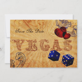 Reserve A Data marinho azul dado Vintage Vegas salve a data