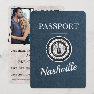 Reserve A Data Marinho Azul Nashville Passaporte Salvar Data