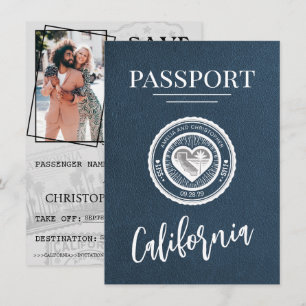 Reserve A Data Marinho Blue California Passport Salvar a data