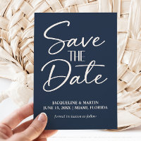 Marinho Blue Hand - Casamento com Script Escrito