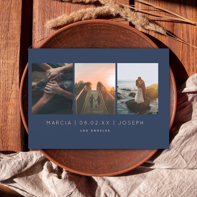 Reserve A Data Marinho e Blush 3 Photo (Criador carregado)