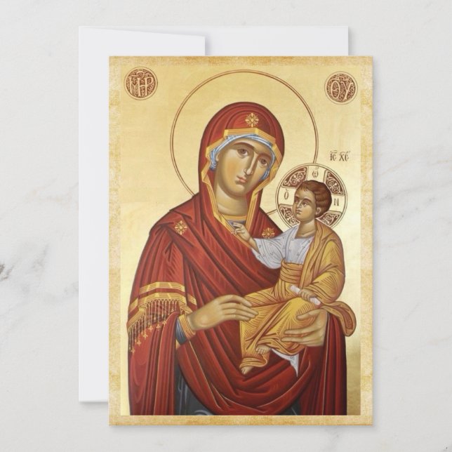 Reserve A Data Mary com Jesus em tons de Ouro (Frente)