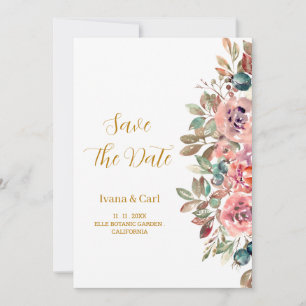 Reserve A Data MARY Watercolor Rosa Emerald Green