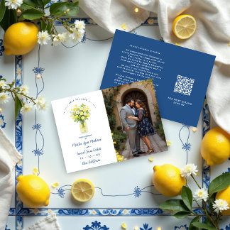 Reserve A Data Mediterranean Chic Blue Floral Arrangement Lemons