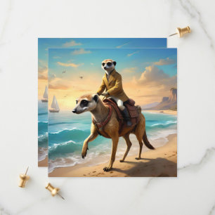 Reserve A Data Meerkat Jockey Em Um Cavalo Meerkat,