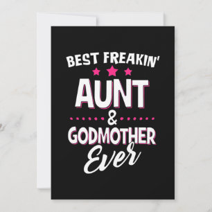 Reserve A Data Melhor Tia Freakin E Madrinha De Sempre