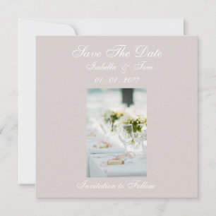 Reserve A Data Mesa de Casamento Romântico Pastel Elegante Salve 