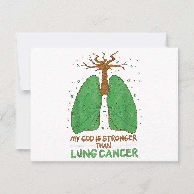 Reserve A Data Meu Deus É Mais Forte Que O Cancer Pulmonar (Frente)