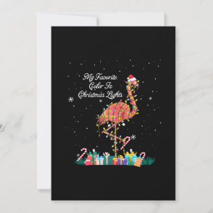 Reserve A Data Meu Favorito É Luzes De Natal Figurino Flamingo