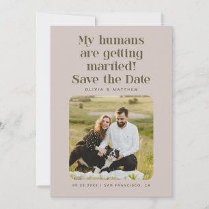 Reserve A Data Meus Humanos Estão Se Casando   Foto Bege Rosado
