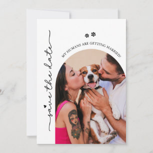 Reserve A Data Meus Humanos Estão Se Casando Foto de Cachorro Cas