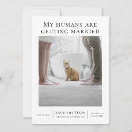 Reserve A Data Meus Humanos Estão Se Casando Personalizados