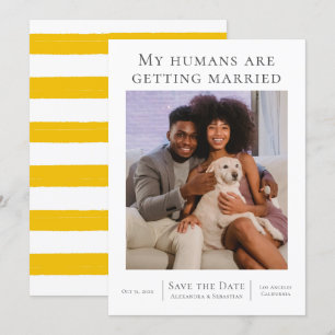 Reserve A Data Meus Humanos Estão Se Casando Personalizados