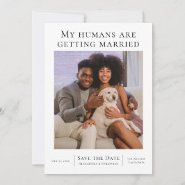 Reserve A Data Meus Humanos Estão Se Casando Personalizados