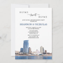 Reserve A Data Milwaukee Skyline Home Invitation