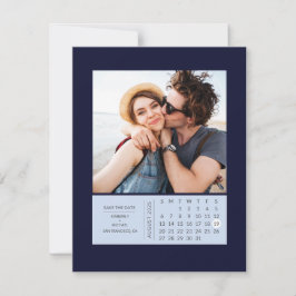 Reserve A Data Mini Calendário Moderno Mínimo Salvar a Foto da Da
