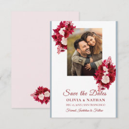 Reserve A Data Minimal Elegant Text & Photo Design / Wedding