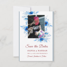Reserve A Data Minimal Elegant Text & Photo Design / Wedding