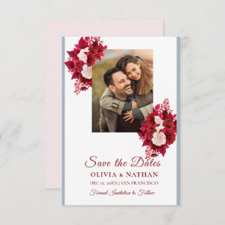 Reserve A Data Minimal Elegant Text & Photo Design / Wedding 