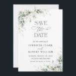 Reserve A Data Minimal Greenery Wedding Save The Date<br><div class="desc">Minimal Greenery Wedding Save The Date features a clean and modern design accented with delicate eucalyptus greenery. Its minimalist style highlights natural botanical elements while keeping the layout elegant and timeless. Perfect for greenery, garden, or nature-inspired weddings, this save the date card beautifully announces your special day while coordinating seamlessly...</div>