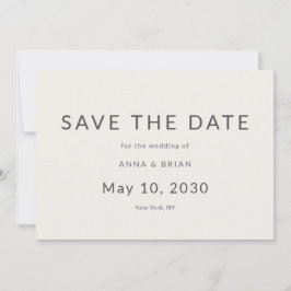 Reserve A Data Minimal Modern Save the Date with Monogram