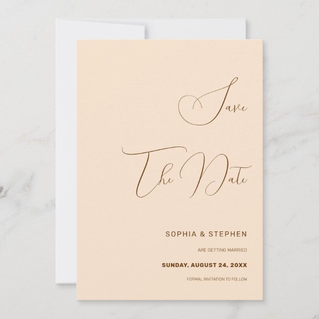 Reserve A Data Minimalismo de fundo (Frente)