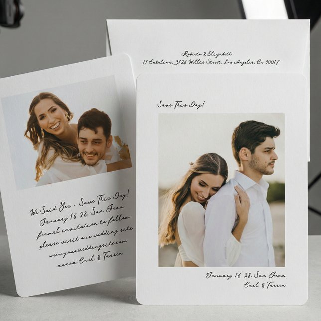 Reserve A Data Minimalist Modern Insta Photo Film Simple Wedding (Criador carregado)