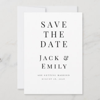 Reserve A Data Minimalist Save the Date Template | Elegant Editab