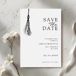 Reserve A Data Minimalist Tassel Graduation Party