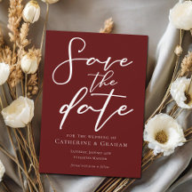 Minimalista da Tipografia Burgundy Elegante