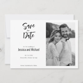 Reserve A Data 💍 Minimalista Elegante com foto