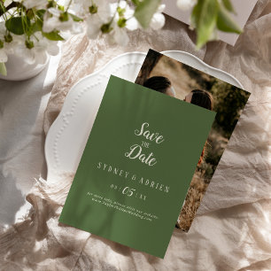 Reserve A Data Minimalista Simples Foto Escura Salva A Data