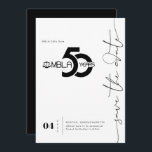 Reserve A Data Mínimo Moderno | 50ª Gala Salvar a Data<br><div class="desc">Esse mínimo de salvamento da placa de data apresenta "salvar a data" em um belo script livre que pode ser alterado para qualquer cor. A cor de fundo também pode ser personalizada. Essas placas projetadas profissionalmente são rapidamente personalizáveis. Adicione seu texto personalizado a este design usando as caixas "Editar este...</div>