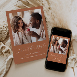 Reserve A Data Mínimo Um Script De Foto Terracotta