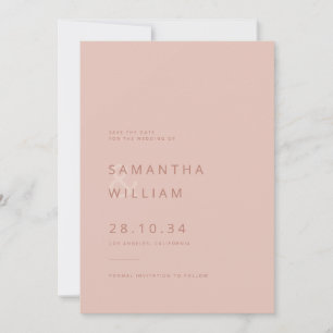 Reserve A Data Mistura minimalista elegante e casamento moderno