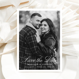 Reserve A Data Modern Border Photo Wedding