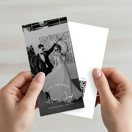 Reserve A Data Modern Elegant Names Old Money Wedding Photo
