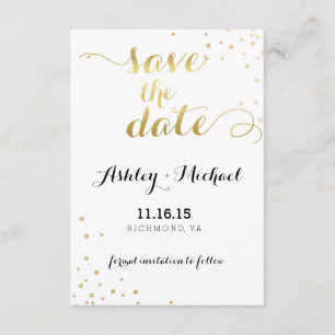 Reserve A Data Modern Faux Gold Foil Glamor Salve A Data