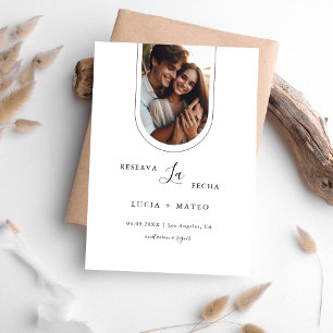 Reserve A Data Modern Minimal Reserva La Fecha Foto Espanhola
