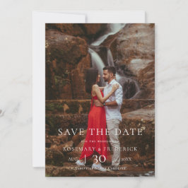 Reserve A Data Modern Minimalist Photo Wedding Save the Date