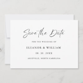 Reserve A Data Modern Minimalist Save the Date Wedding Invitation