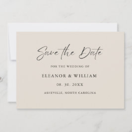 Reserve A Data Modern Minimalist Save the Date Wedding Invitation