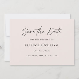 Reserve A Data Modern Minimalist Save the Date Wedding Invitation