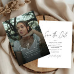 Reserve A Data Modern Photo High School Graduation<br><div class="desc">Announce your graduate’s milestone with this Modern Photo High School Graduation Save the Date. Featuring a clean, contemporary layout and stylish typography, this design highlights a favorite senior photo while sharing the important celebration date with family and friends. Perfect for high school graduation parties, senior celebrations, and Class of 2026...</div>